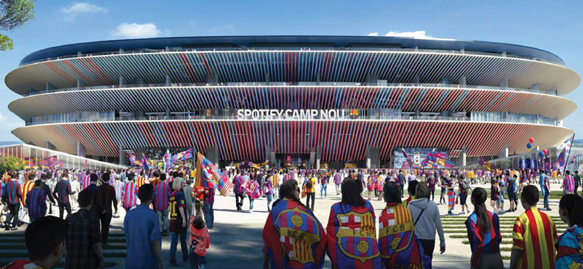 sports sponsorship - construction projects international barcelona spotify camp nou