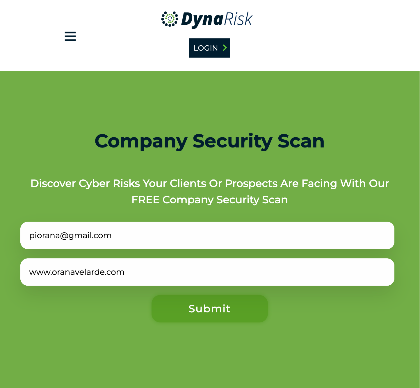 Insurance marketing - DynaRisk Cybersecurity Analyzer