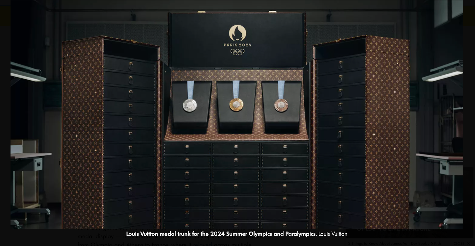 louis vuitton 2024 summer olympics paralympics medal trays and torch trunks