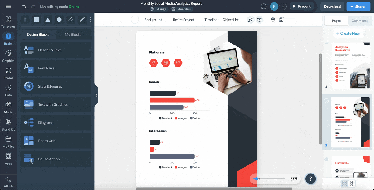 How to Write an Effective Monthly Report - social media analytics monthly report template 