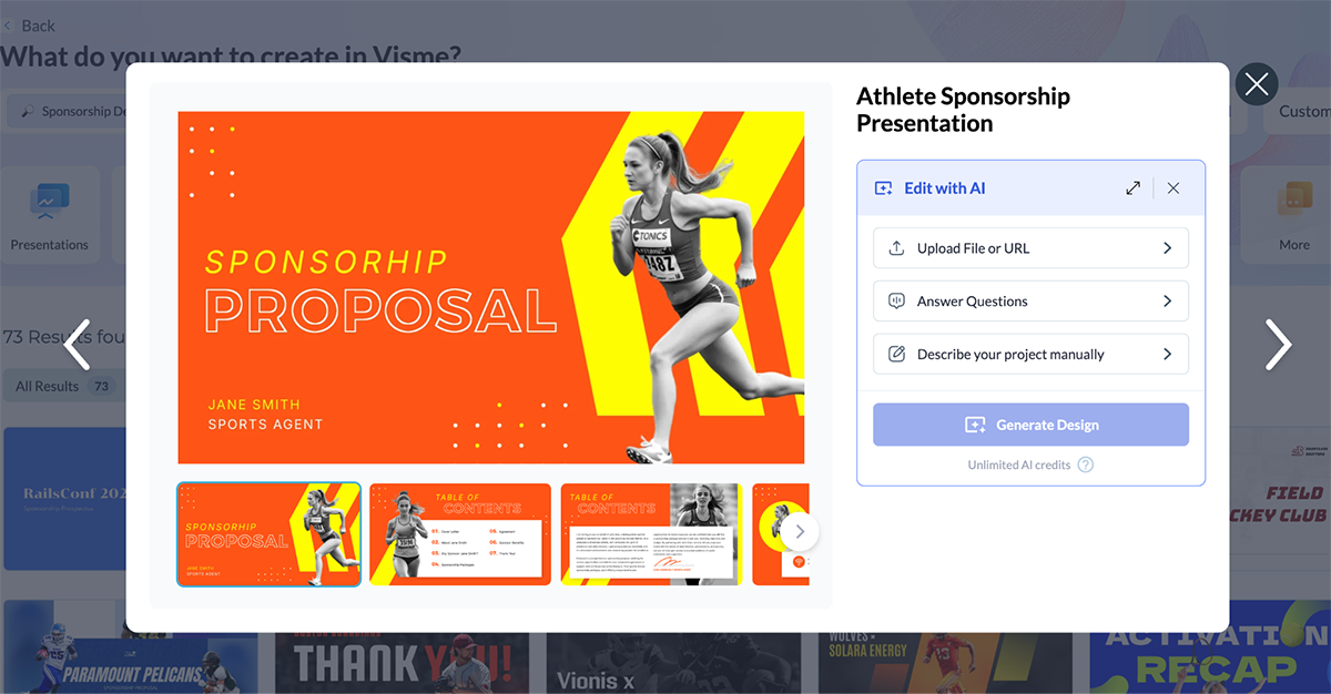 How to write an impressive sponsorship deck - Athlete sponsorship presentation