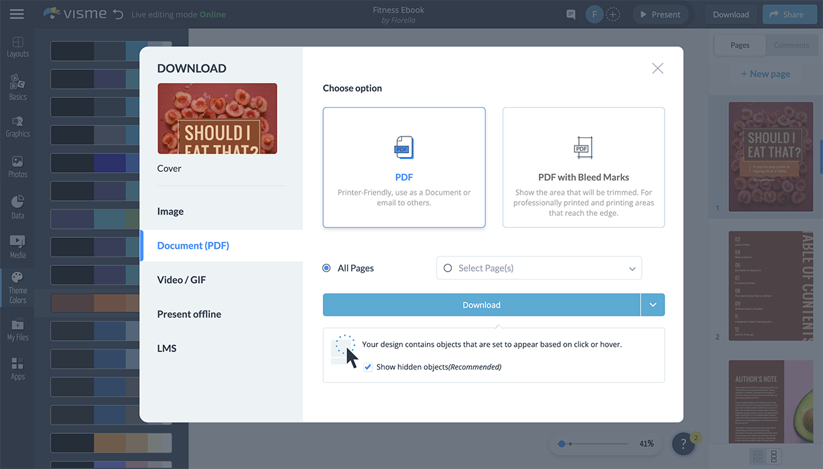 How to create an ebook - Download your ebook