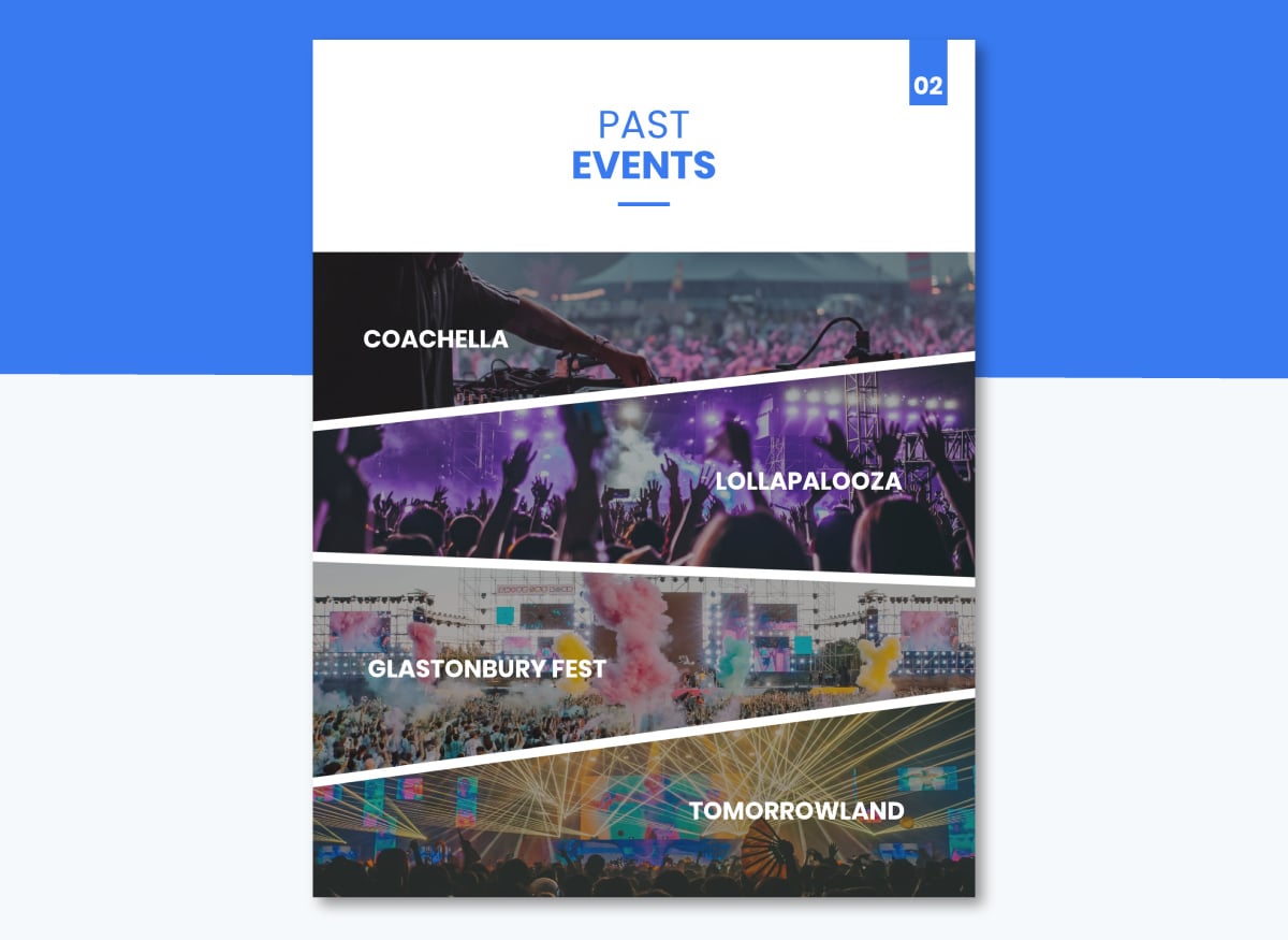 Real-Life Sponsorship Package - Past event results template