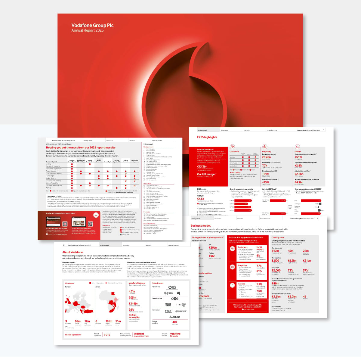 15 Annual Report Design Templates & examples 2026 - vodafone group plc annual report 2025
