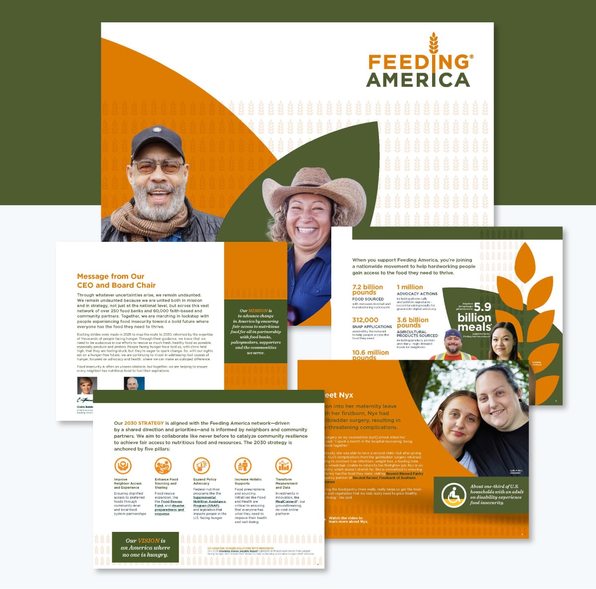 15 Annual Report Design Templates & examples 2026 - feeding america annual report 2025