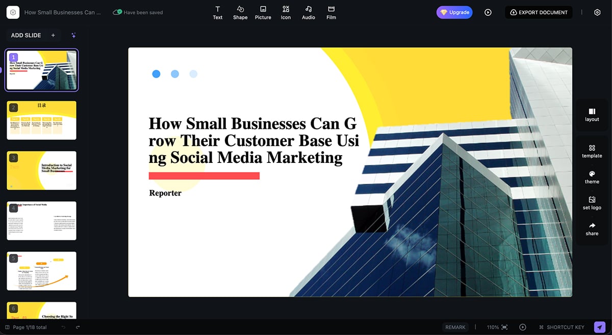 10 Best AI Presentation Makers of 2026 [with Output Examples] - how small businesses can grow their customer base using social media marketing