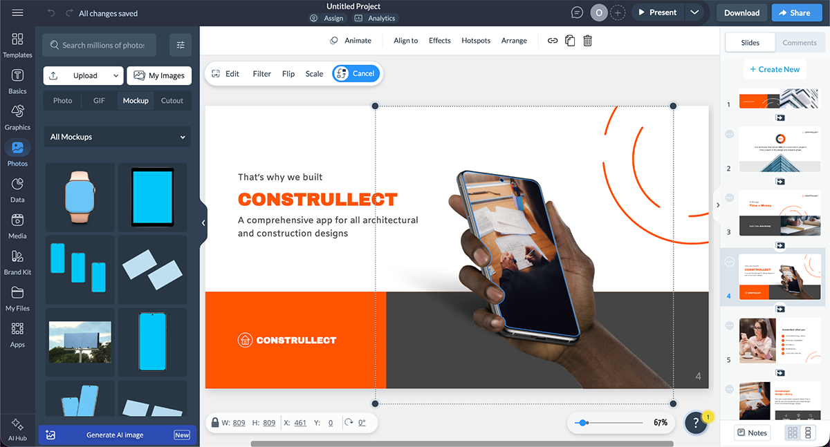 Sales Pitch Presentation - Replace placeholder content