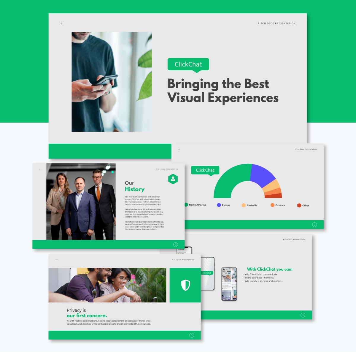 Sales Pitch Presentation - ClickChat Pitch Deck