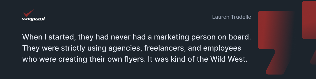 Quote from Lauren Trudelle, Director of Marketing at Vanguard Truck Centers