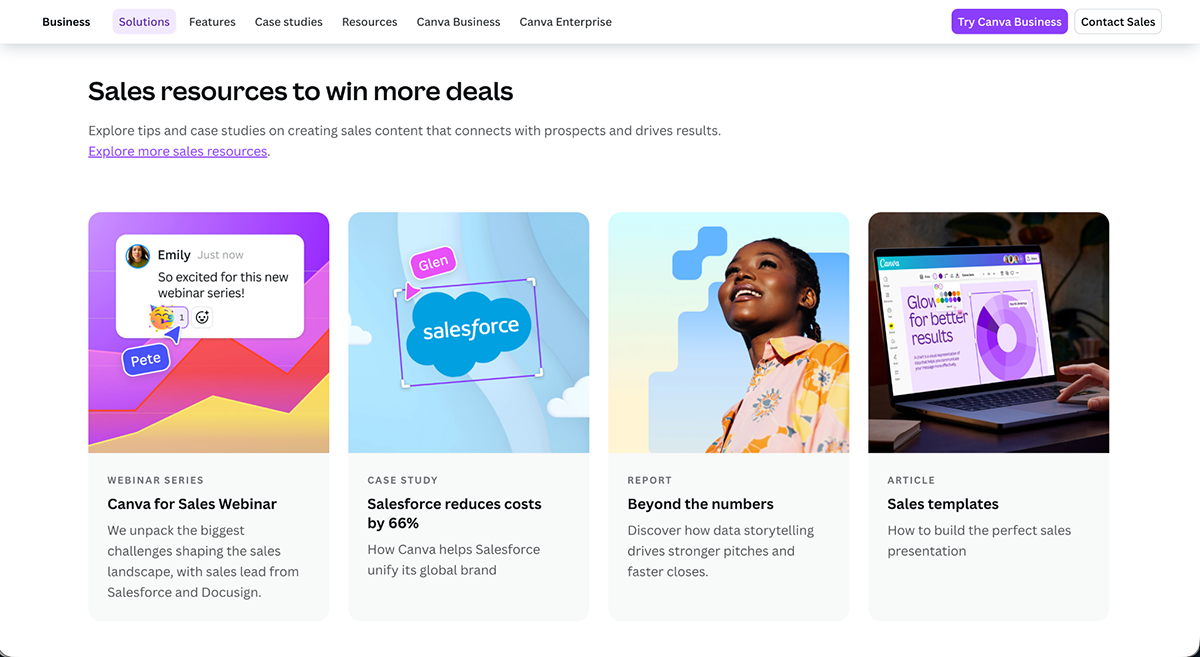 Interactive Sales Presentation Software - Sales resources to win more deals