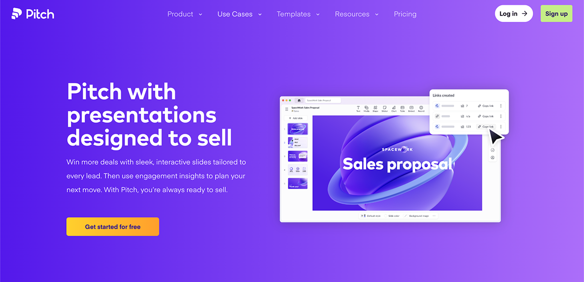 Interaactive Sales Presentation Software - Pitch with presentations designed to sell