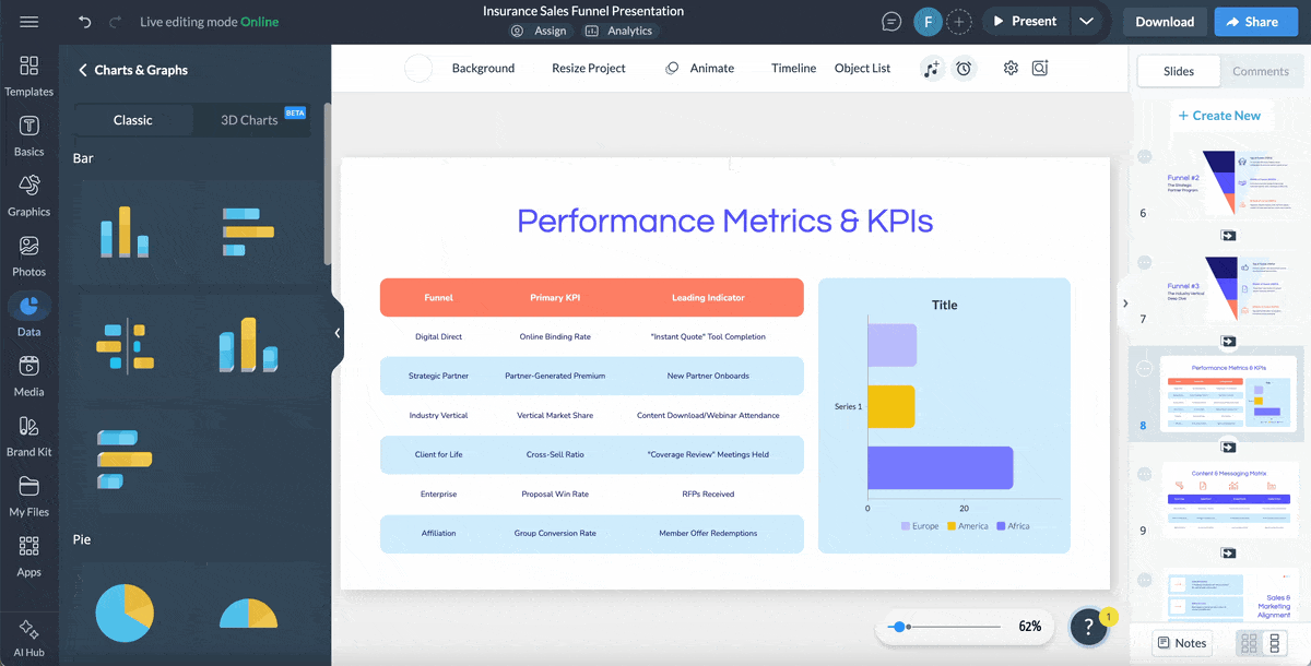 how to populate tables from live data