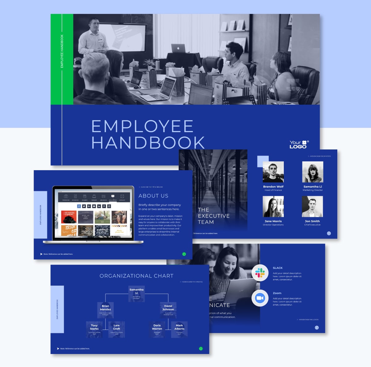 Interactive employee guide presentation