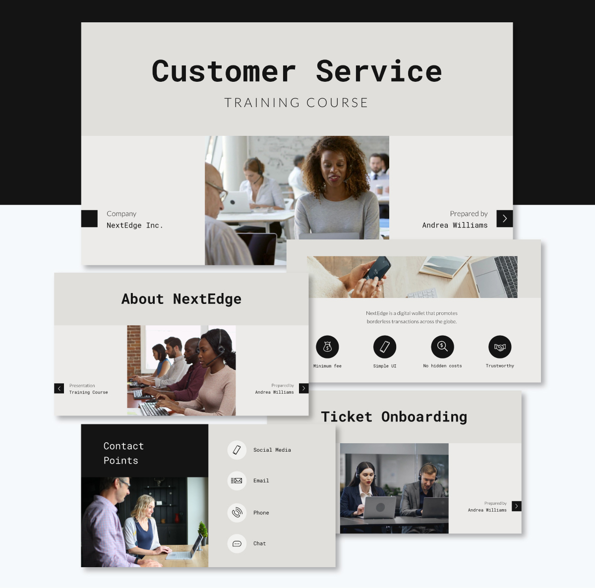 customer service training course template