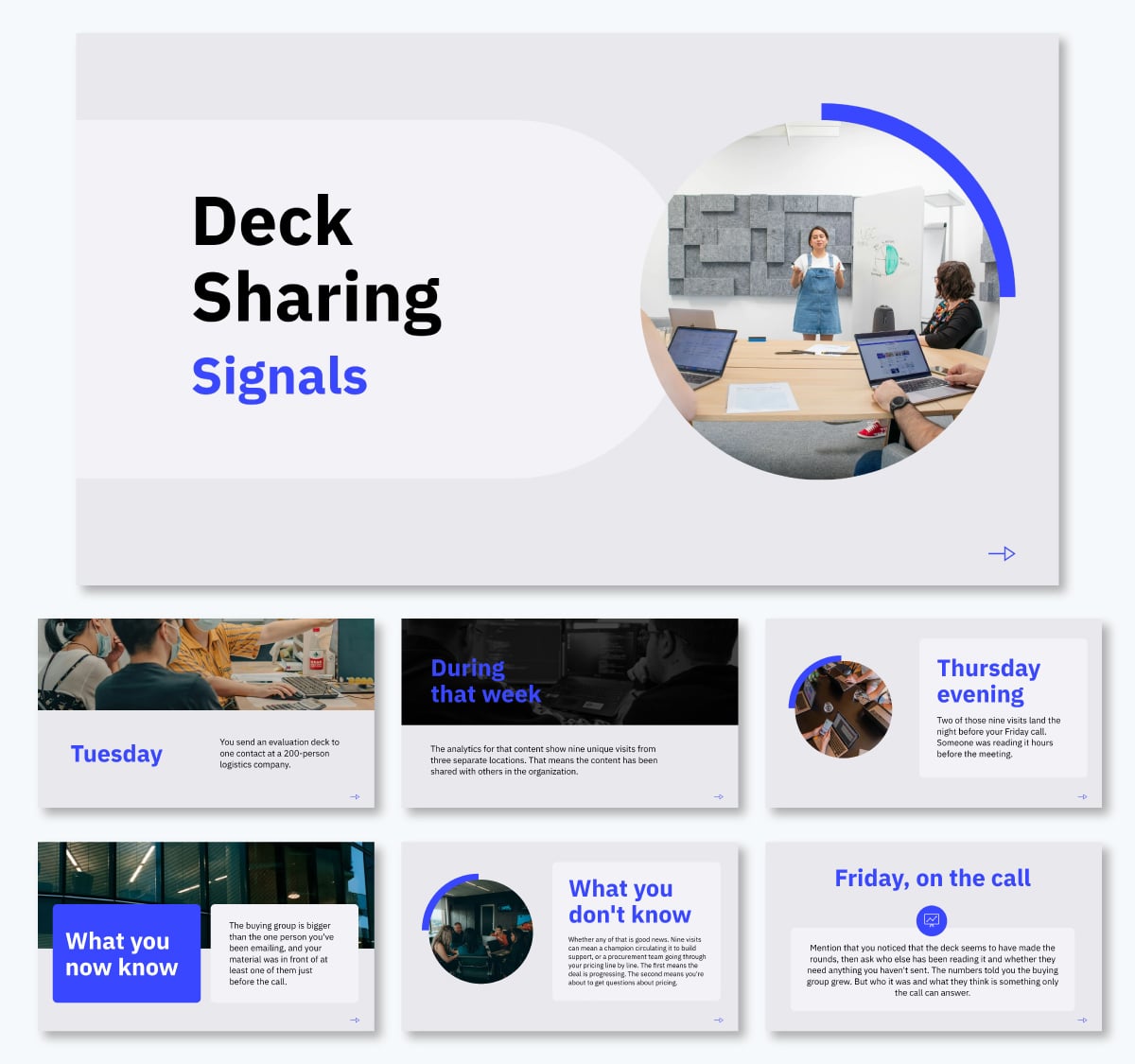 sales content production - personalize sales contrent across a deal 