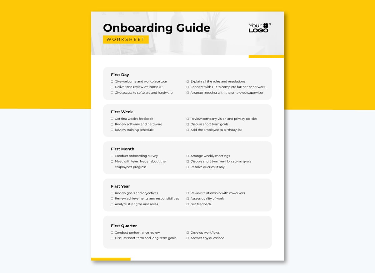 onboarding guide worksheet