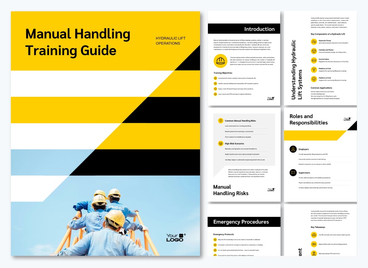 employee onboarding training - manual handling training guide 