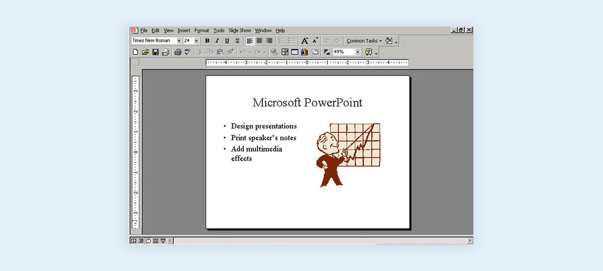 evolution of presentations before powerpoint history of presentations clip art powerpoint 2000 slides