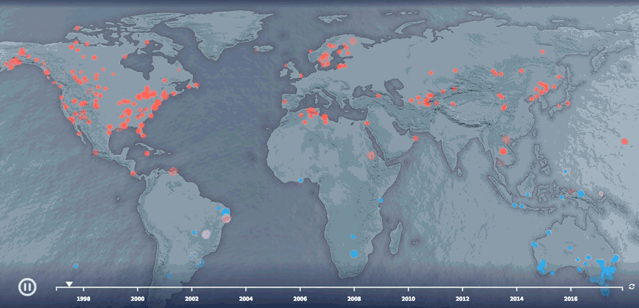 Finding-climate-change-buried climate change facts infographic