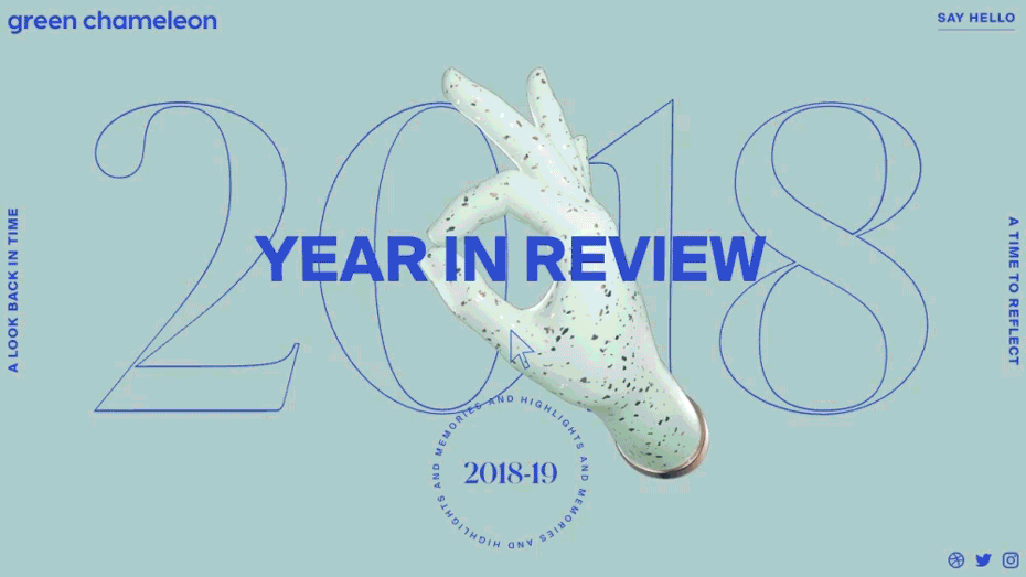 annual report design examples green chameleon 2018
