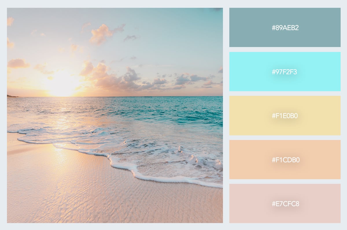 pastel summer colors