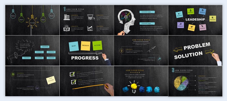 Write Creative Presentation Template - Just Free Slide