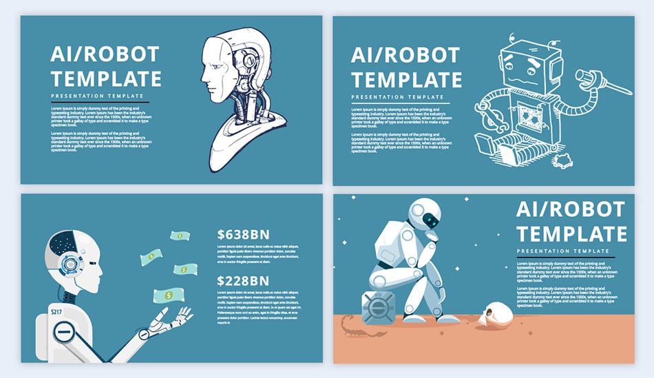 incorporate robots in the design creative presentation ideas