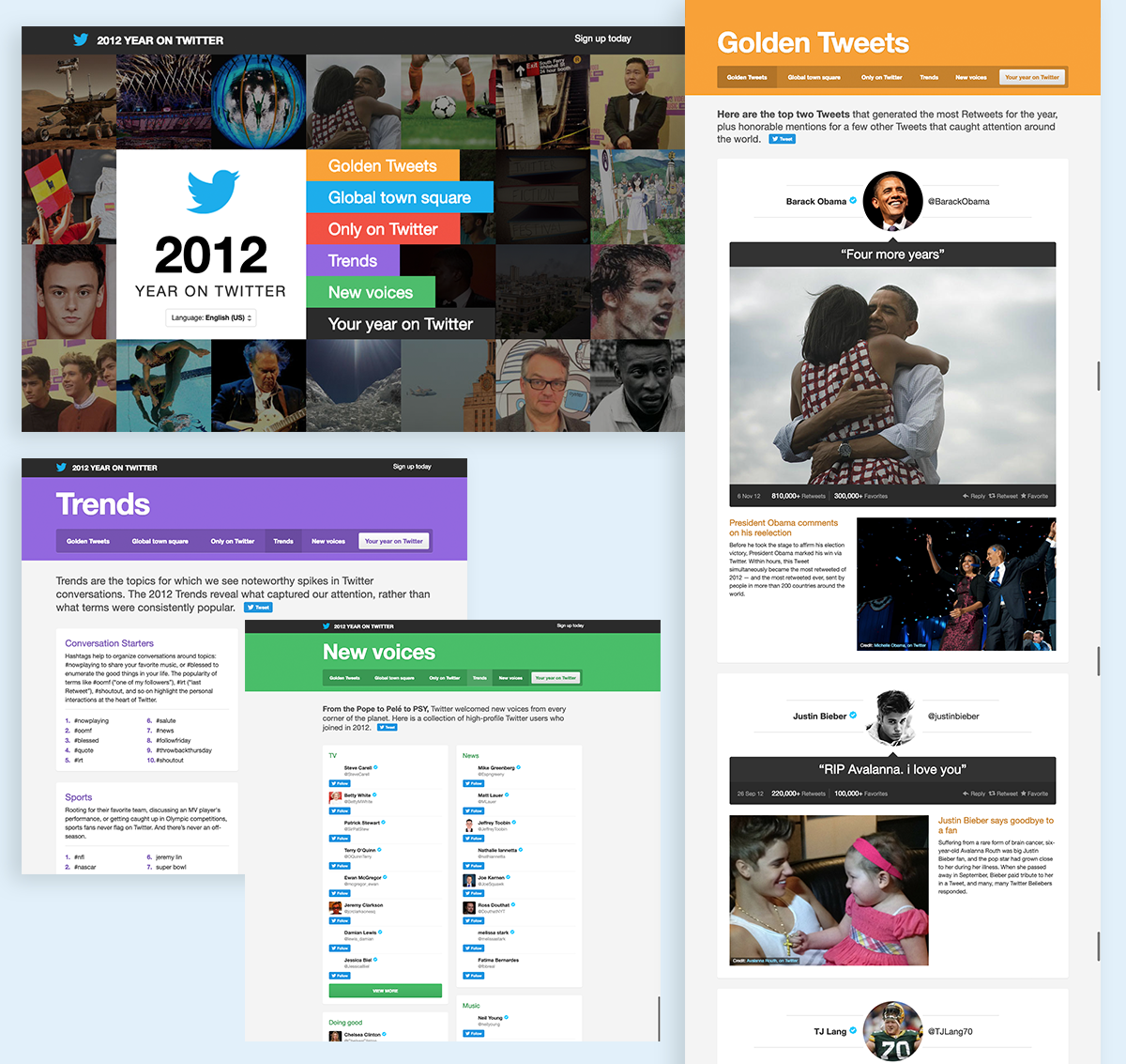 annual report design examples twitter 2012